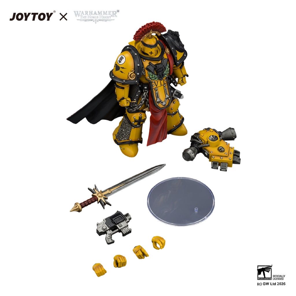 Imperial Fists Legion Praetor in Mk III Armour with Power Sword and Bolt Pistol - view 6
