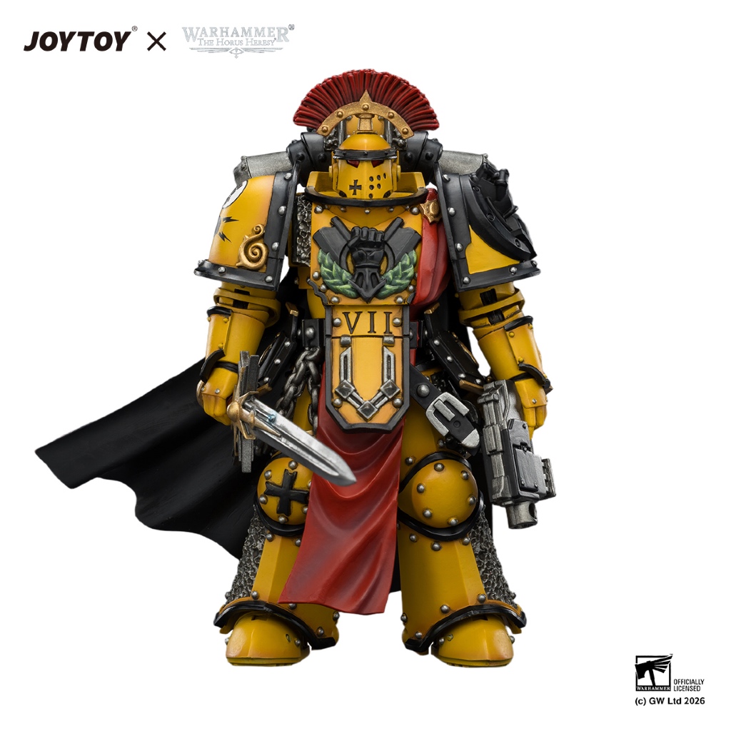 Imperial Fists Legion Praetor in Mk III Armour with Power Sword and Bolt Pistol - view 2