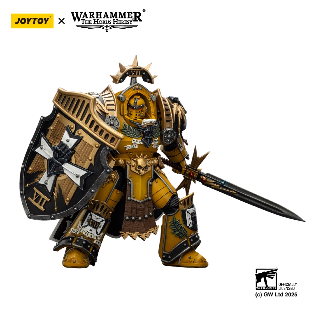 Imperial Fists Legion Praetor in Tartaros Terminator Armour with Power Sword and Vigil Storm Shield - view 5