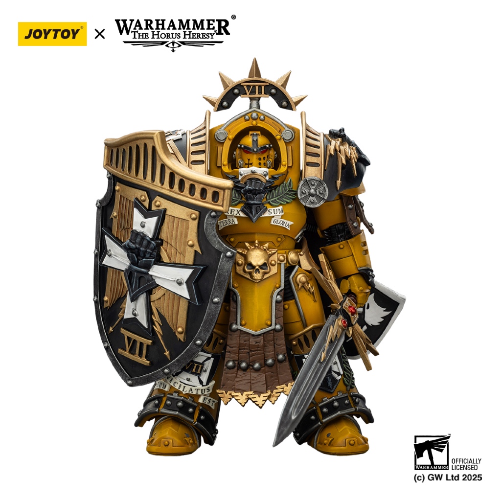 Imperial Fists Legion Praetor in Tartaros Terminator Armour with Power Sword and Vigil Storm Shield - view 2