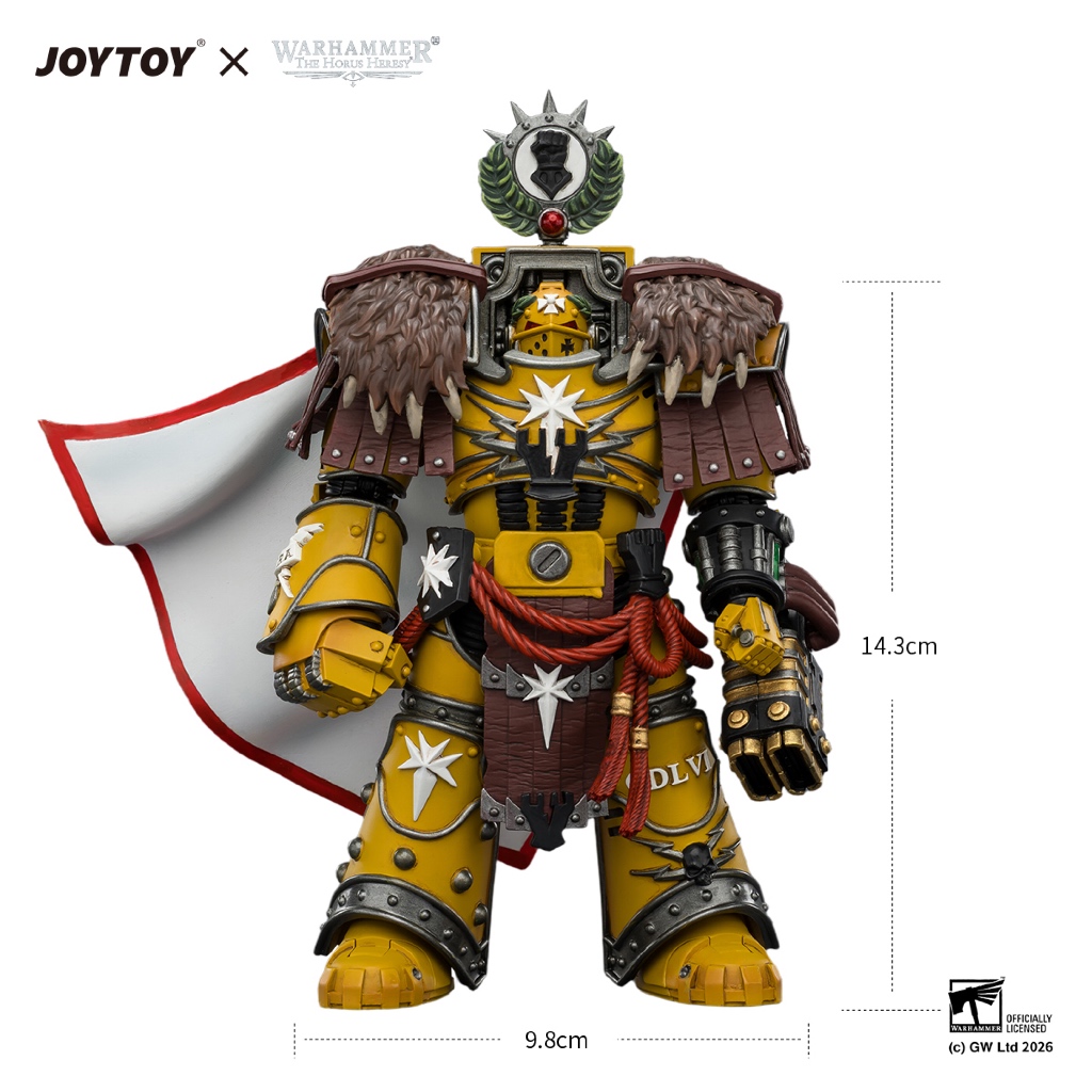Imperial Fists Lord Castellan Evander Garrius, The Tyrant of Cthonia with the Subjugator and Incineratus - view 7
