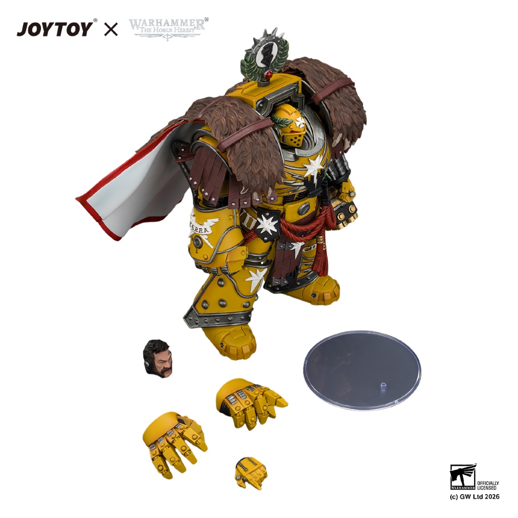 Imperial Fists Lord Castellan Evander Garrius, The Tyrant of Cthonia with the Subjugator and Incineratus - view 6