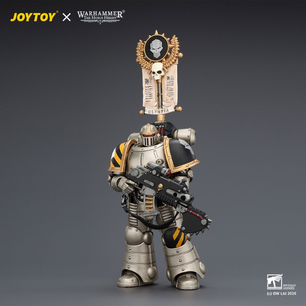 Iron Warriors MkII Legionary1 with Vexilla, Bolter and Bolt Pistol - main product image
