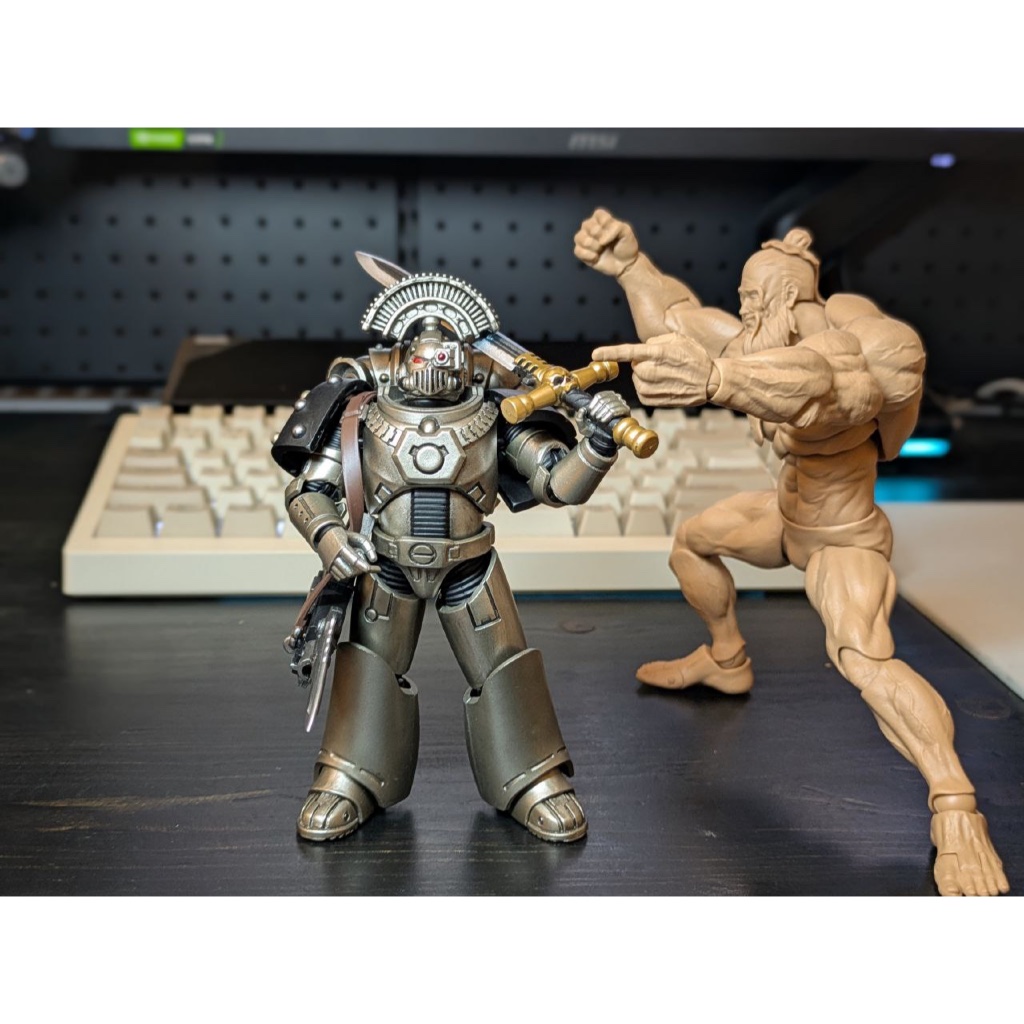 Iron Warriors MKVI Tactical Sergeant with Power Sword and Plasma Pistol - main product image