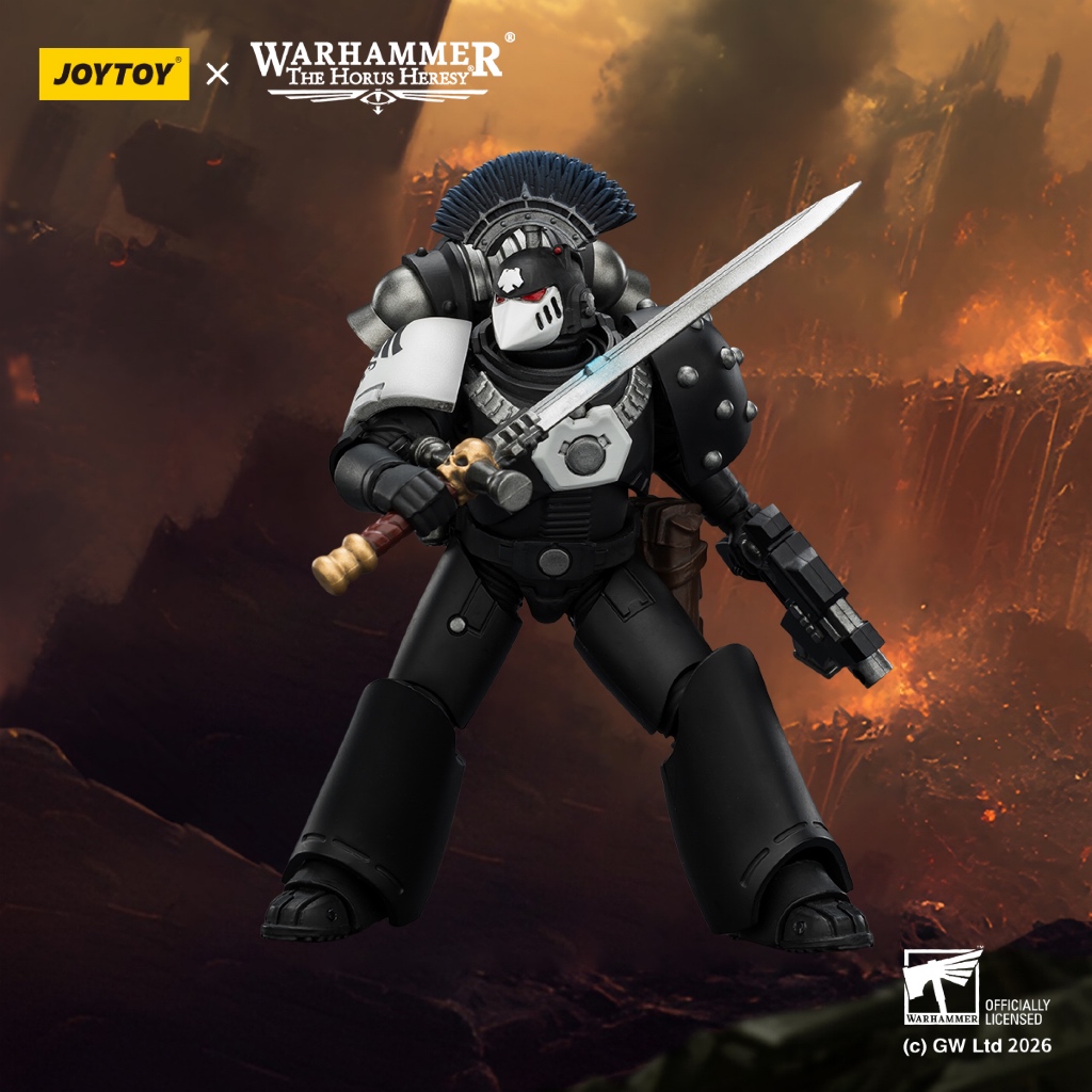 Raven Guard MkVI Tactical Sergeant with Power Sword, Bolter and Plasma Pistol - main product image